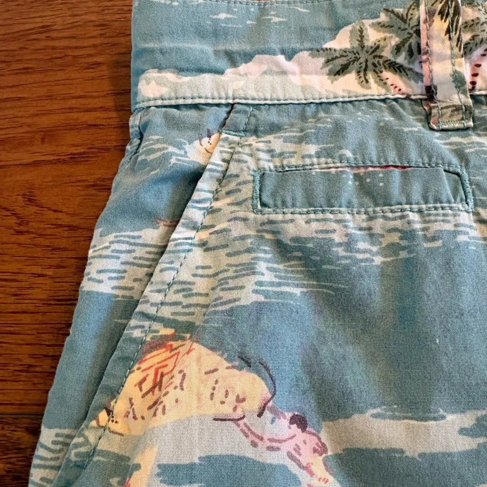 Vintage Island Print Shorts - Charleston SC - Coastal Preppy Resort Style